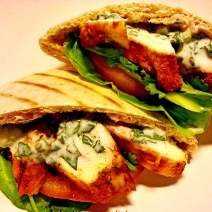 Chicken Tandoori & Pitta Bread.