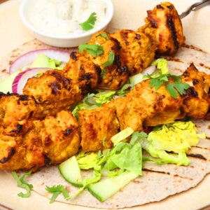 Chicken Tikka On Naan