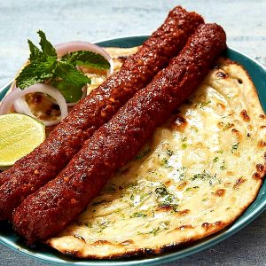 Seekh Kebab On Naan