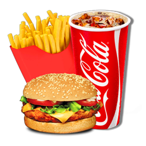 Single Cheese Burger - Meal.